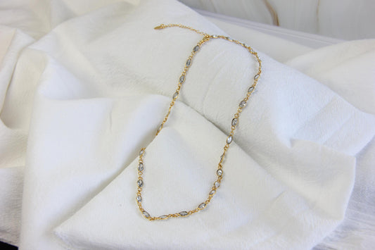 Clear Quartz Chain Necklace