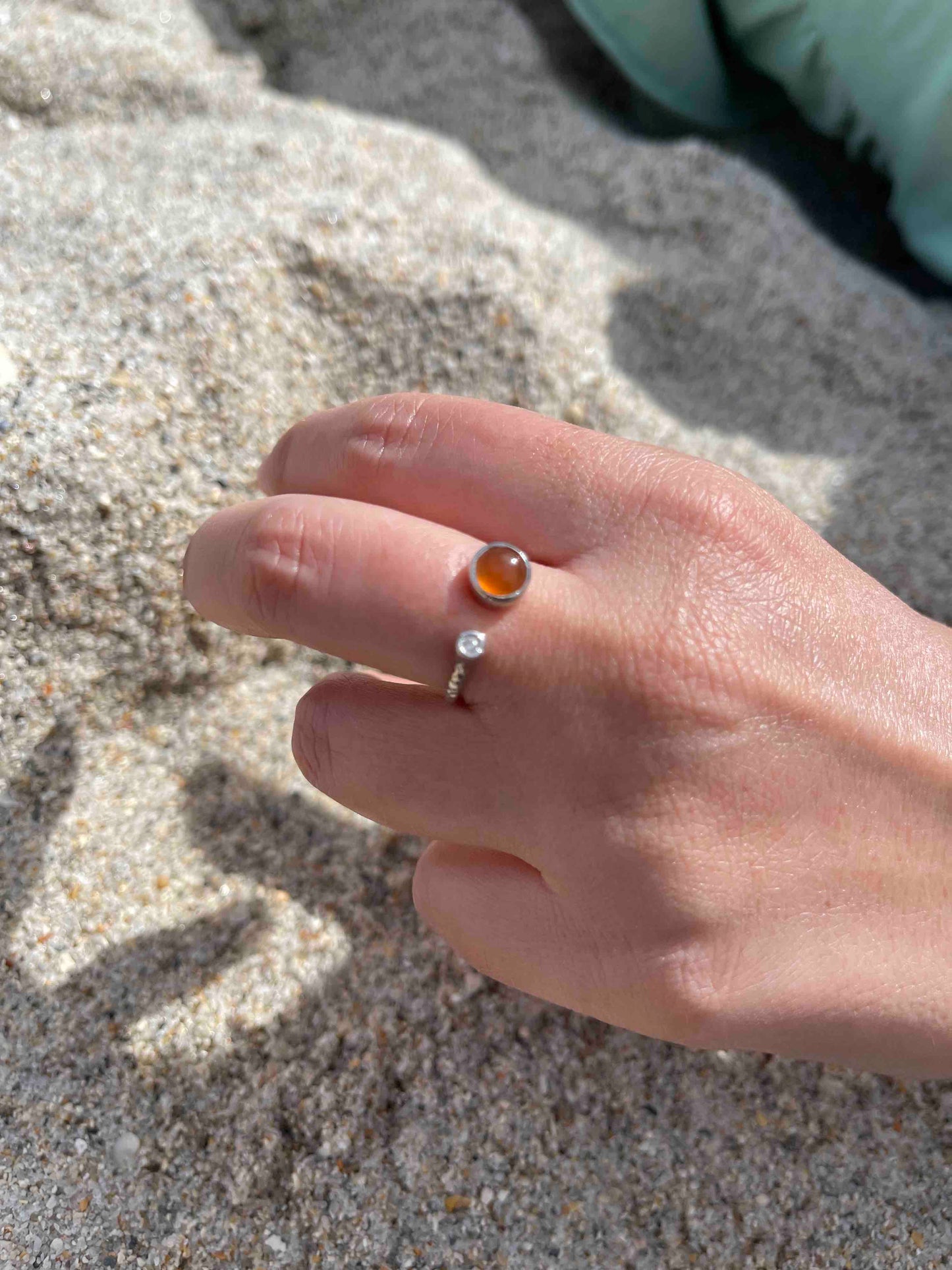 Agate Ring, Agate Jewelry, Gemstone Rings, Sterling Silver Jewelry, Zirconia Rings, Silver Rings for Women