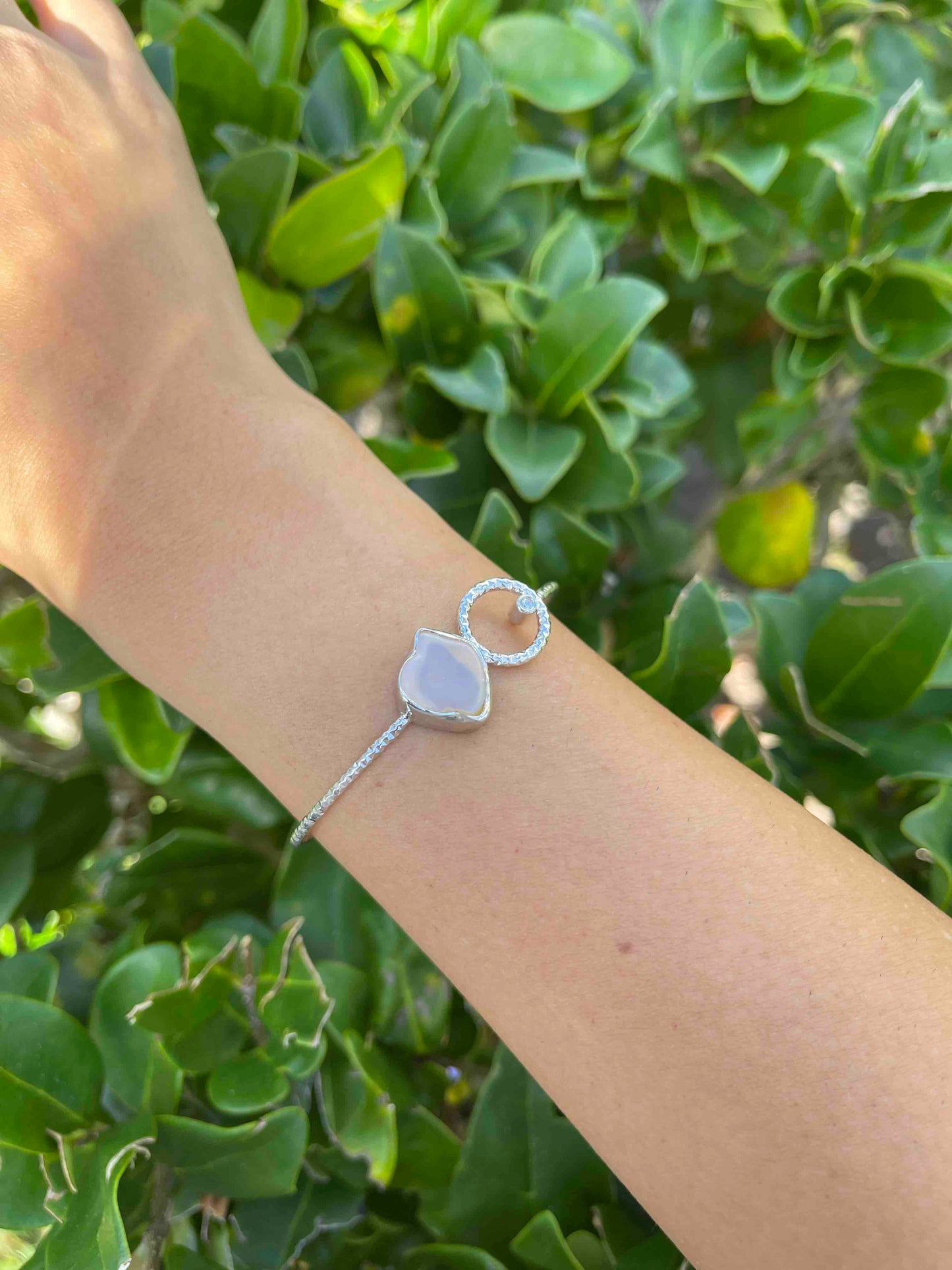 Opal Sterling Silver Cuff Bracelet