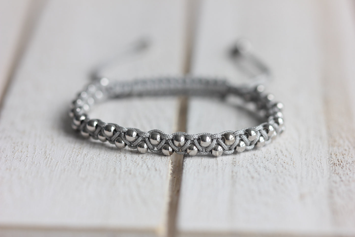 Light Gray Silver Bracelet, Silver Bracelet for Women, Minimal Bracelet, Silver Jewelry, Silver Bracelet