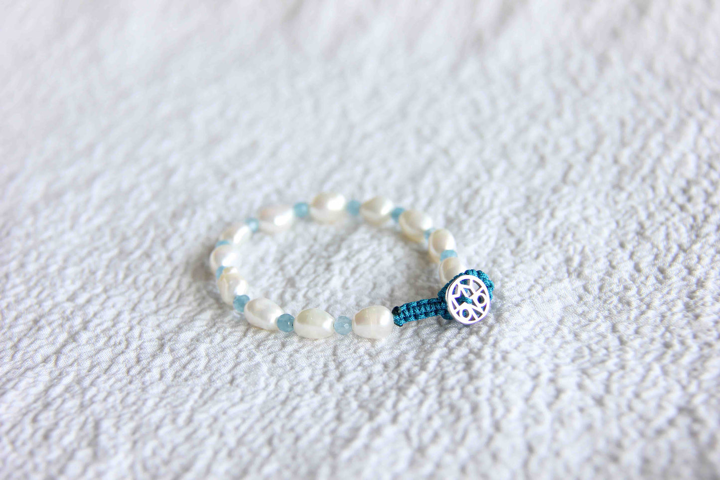 Blue Quartz Pearl Bracelet, Pearl Bracelet, Pearl Jewelry, Gemstone Jewelry, Gemstone Bracelet, Quartz Bracelet