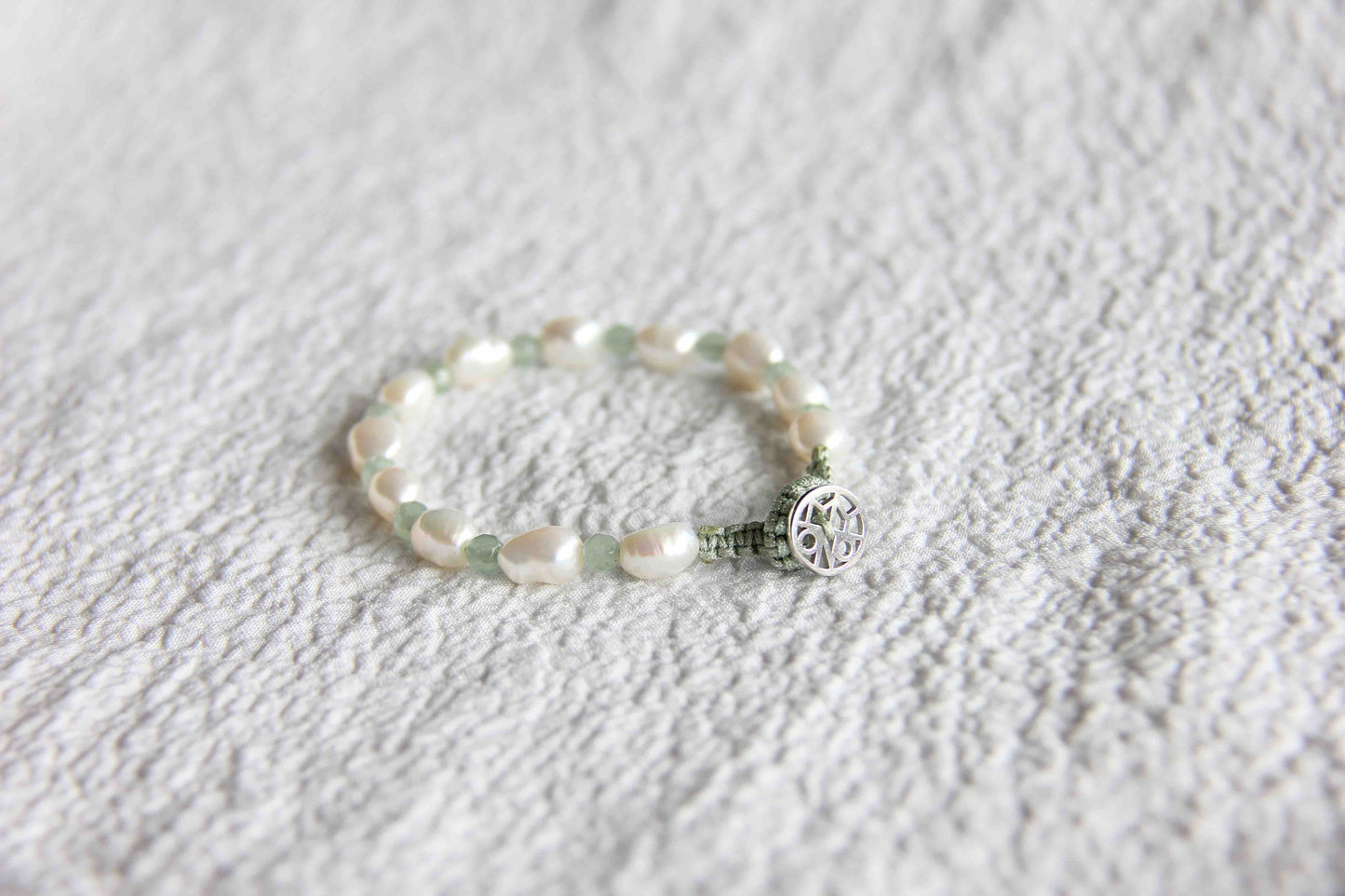 Green Aventurine Pearl Bracelet, Pearl Bracelet, Pearl Jewelry, Gemstone Jewelry, Gemstone Bracelet, Quartz Bracelet