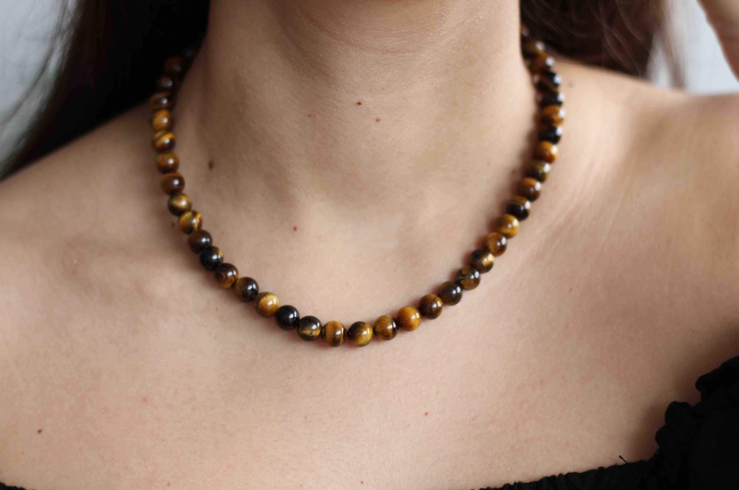 Tiger's Eye Beaded Necklace