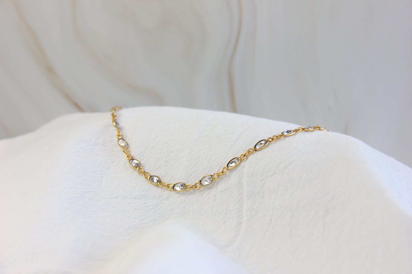 Clear Quartz Chain Necklace