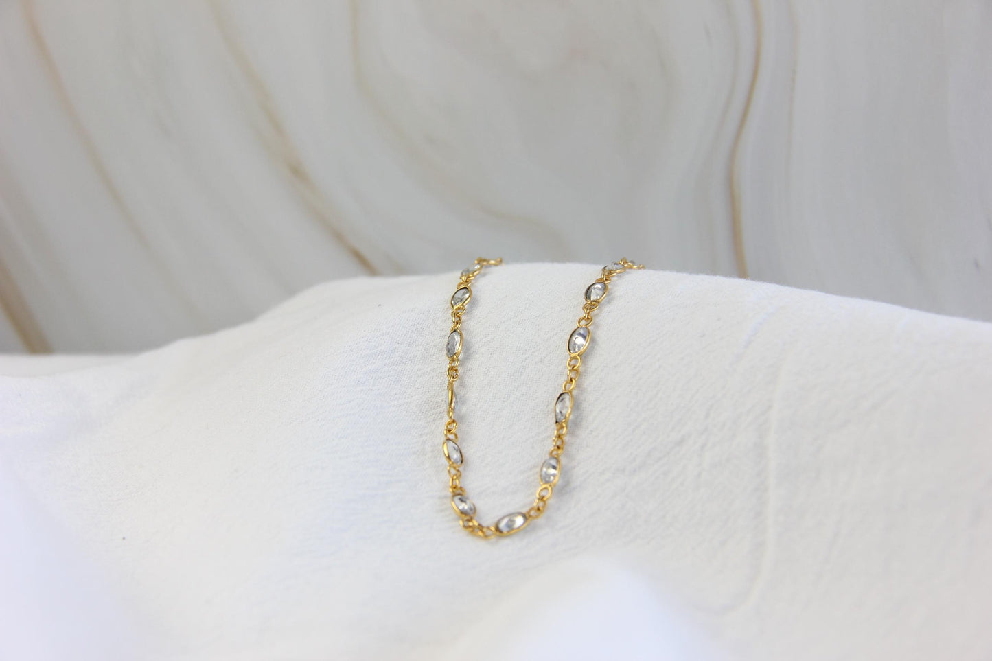 Clear Quartz Chain Necklace