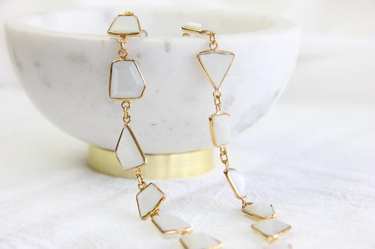 Moonstone Chain Necklace