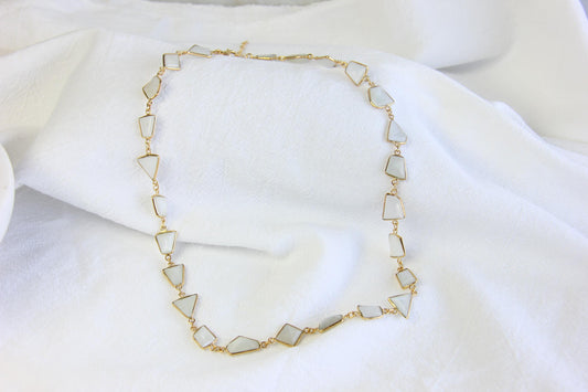 Moonstone Chain Necklace