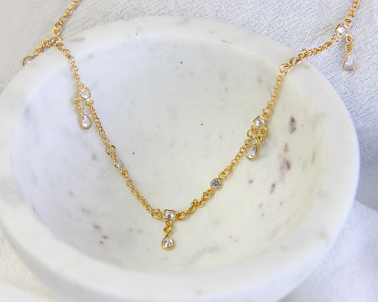 Quartz Drop Necklace