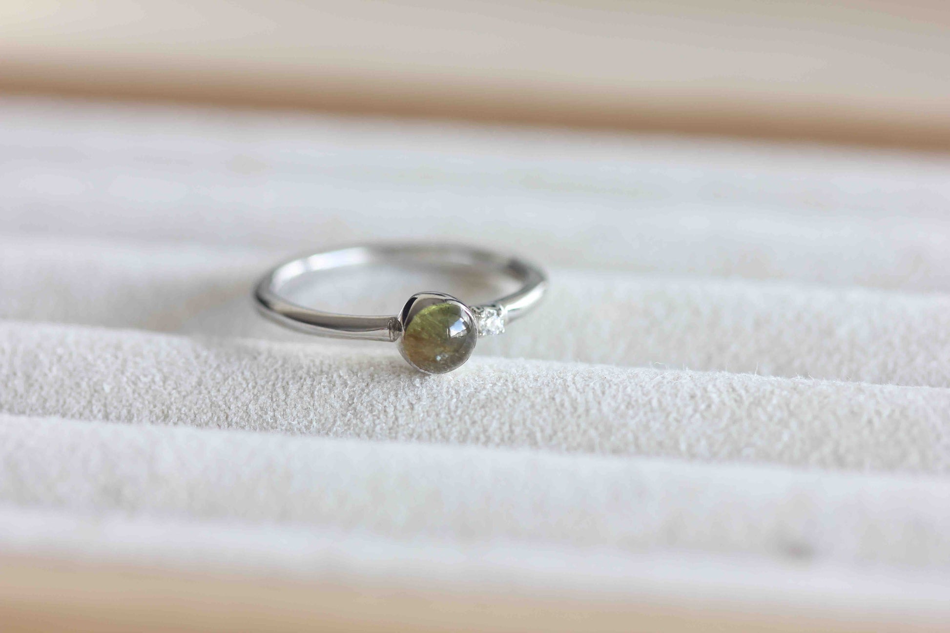 Tourmaline Silver Ring. Sterling Silver Jewelry. Tourmaline Jewelry. Watermelon Tourmaline.