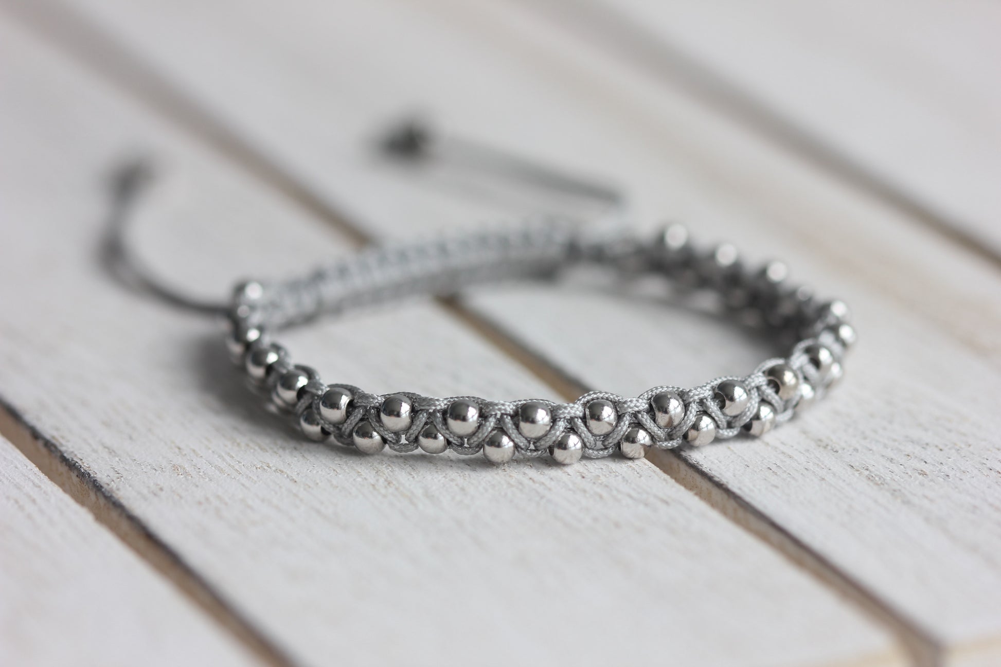 Light Gray Silver Bracelet, Silver Bracelet for Women, Minimal Bracelet, Silver Jewelry, Silver Bracelet
