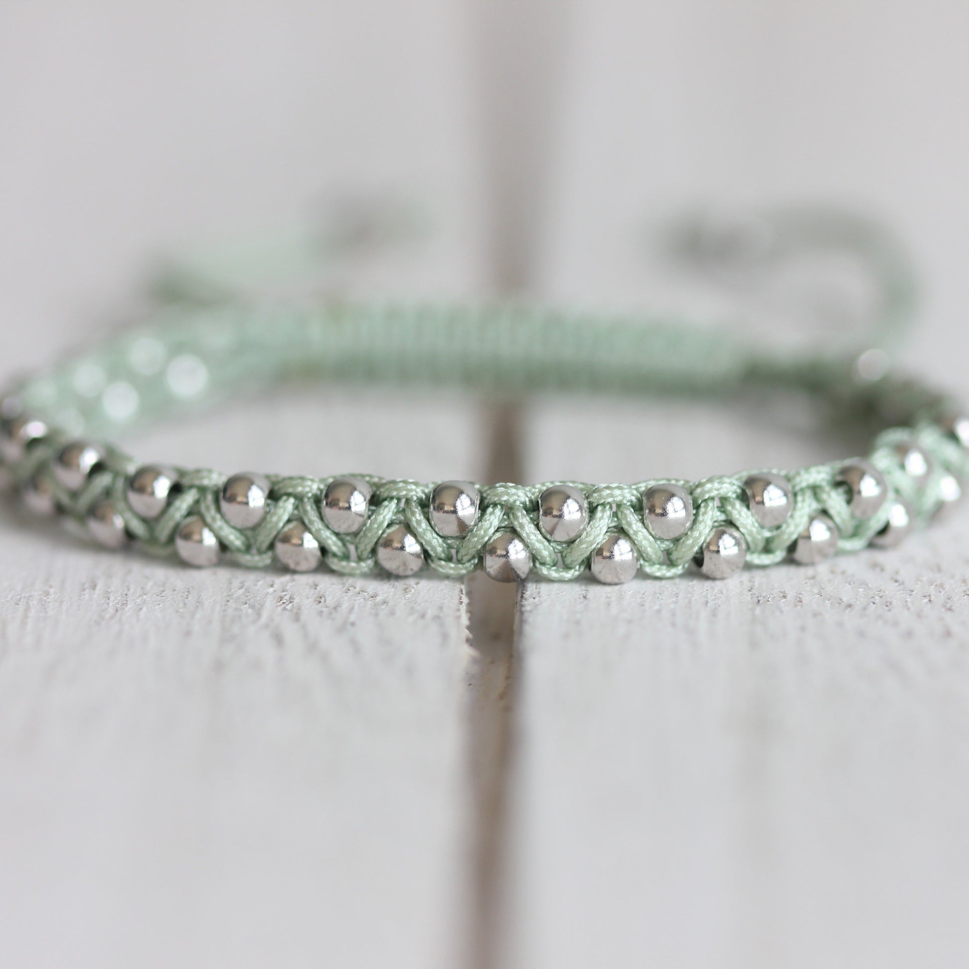 Mint Silver Bracelet, Silver Bracelet for Women, Minimal Bracelet, Silver Jewelry, Silver Bracelet