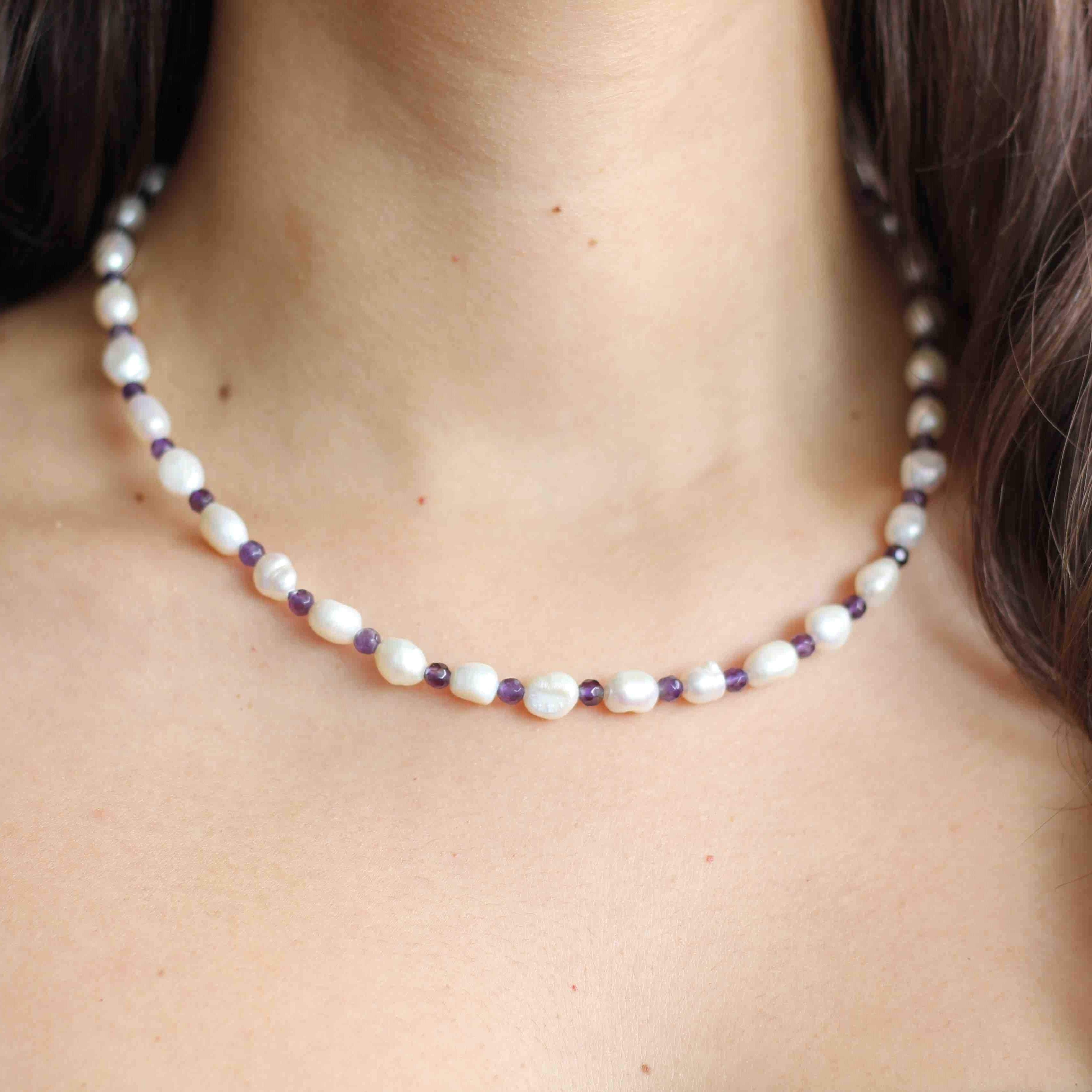 Three Layer Freshwater Pearl Necklace - Detailed Pearl Choker –  CherishBox_pearljewellery
