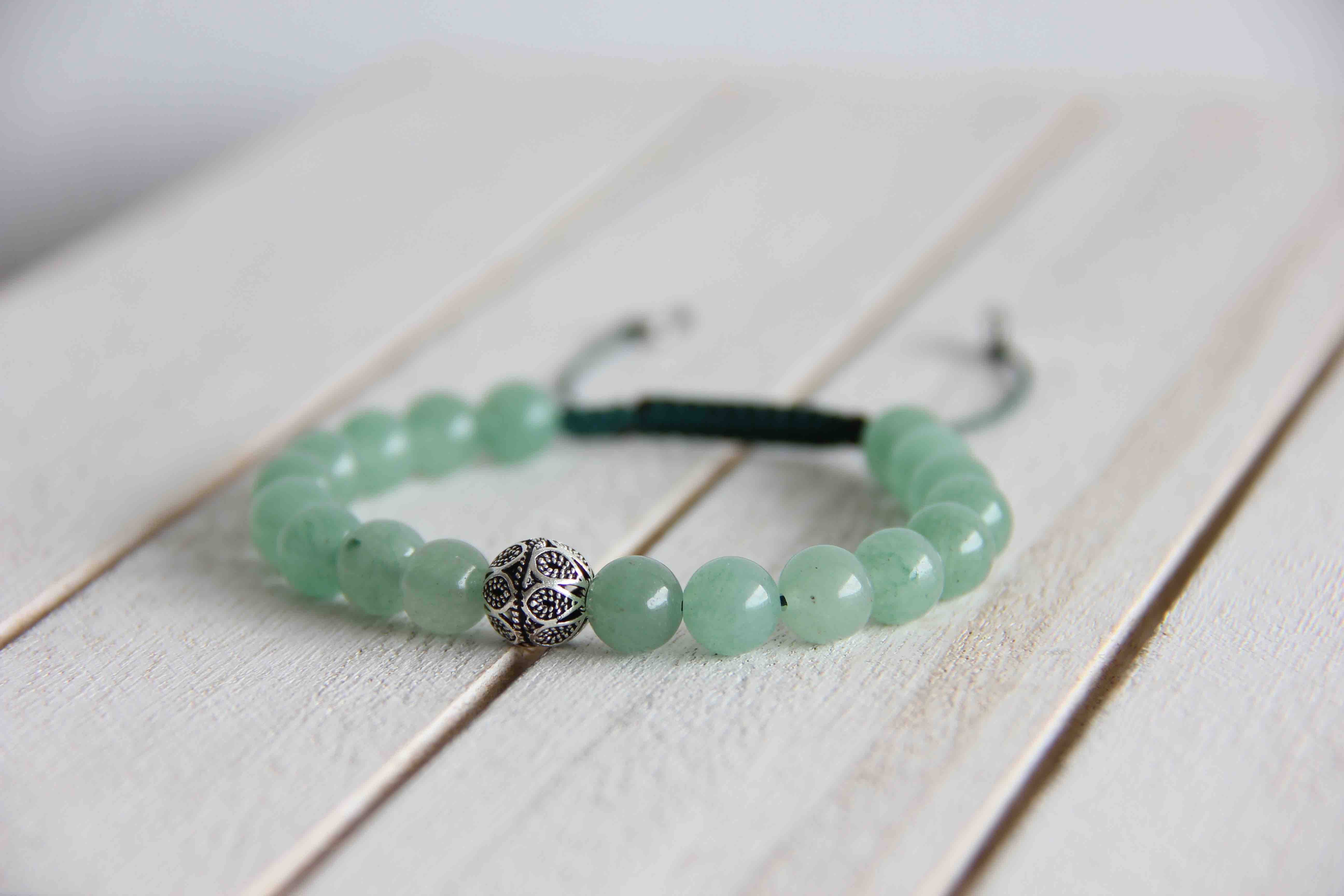 The Green Aventurine Bracelet For Men & Women And BeautiFul Couple (Free  Size)