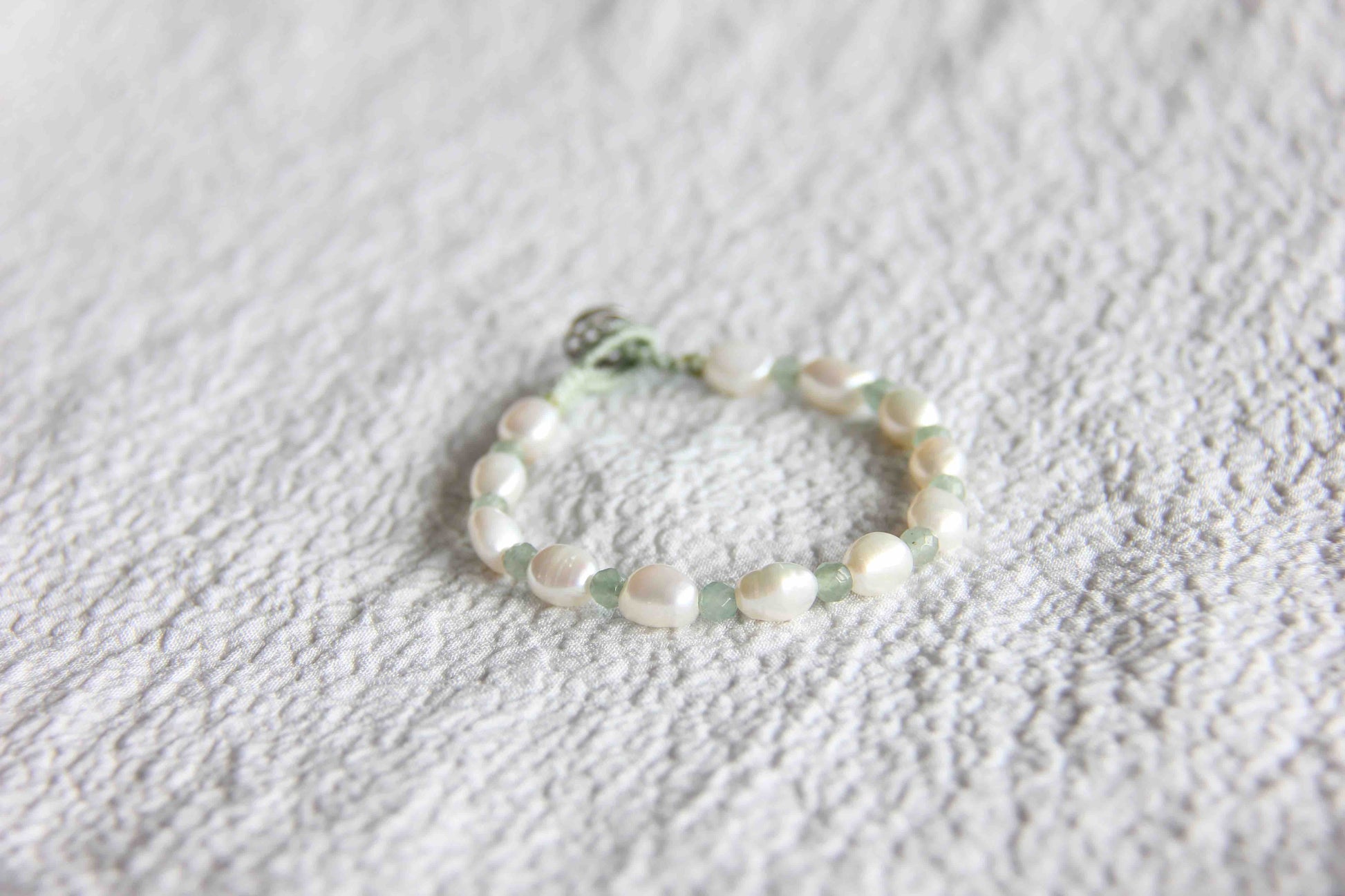 Green Aventurine Pearl Bracelet, Pearl Bracelet, Pearl Jewelry, Gemstone Jewelry, Gemstone Bracelet, Quartz Bracelet